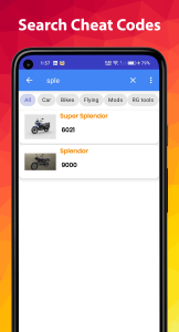 اسکرین شات 2 برنامه bike game cheat codes