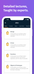اسکرین شات 3 برنامه Learn JavaScript: Learn & Code