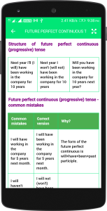 اسکرین شات 8 برنامه English Tenses Book