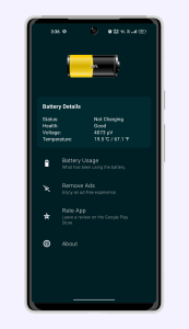اسکرین شات 3 برنامه Battery Widget
