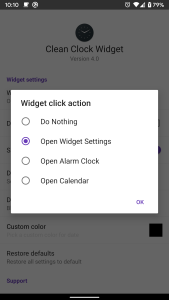اسکرین شات 5 برنامه Clean Clock Widget