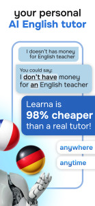 اسکرین شات 2 برنامه Learn English, Spanish: Learna