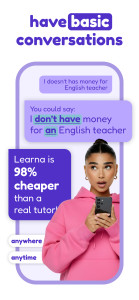 اسکرین شات 3 برنامه Speak & Learn English: Learna