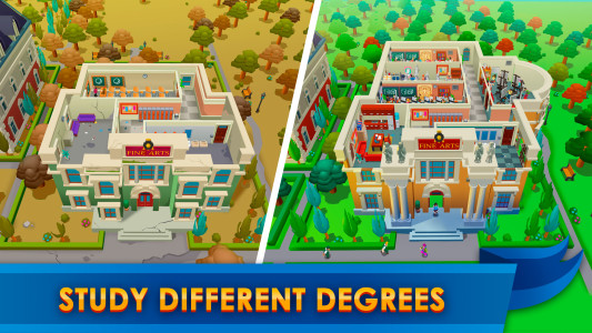 اسکرین شات 1 بازی University Empire Tycoon －Idle