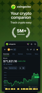 اسکرین شات 1 برنامه CoinGecko: Crypto Tracker