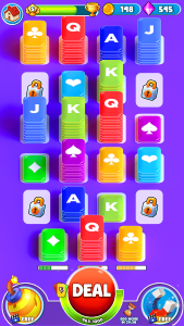 اسکرین شات 3 بازی Color Card Shuffle Sort Game