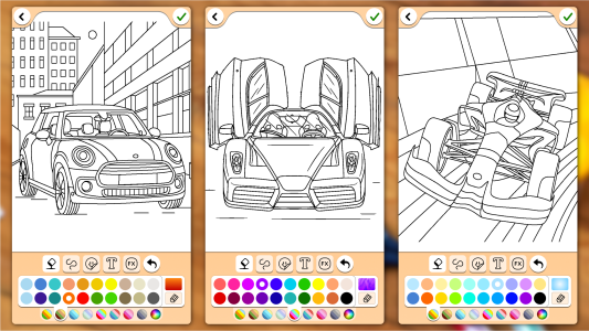 اسکرین شات 2 بازی Cars Coloring & Drawing Game