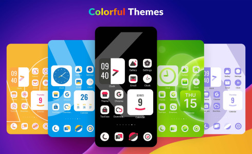 اسکرین شات 2 برنامه Color Launcher, cool themes