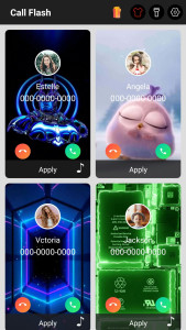 اسکرین شات 1 برنامه Color Call Flash - Call Screen