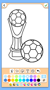 اسکرین شات 3 بازی Football coloring book game