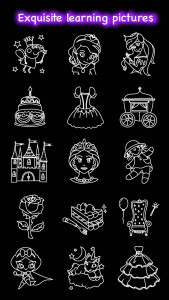 اسکرین شات 8 برنامه Learn To Draw Glow Princess