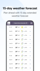 اسکرین شات 1 برنامه Weather