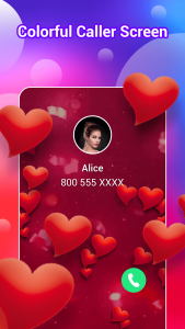 اسکرین شات 2 برنامه Color Call Screen - Call flash