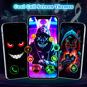اسکرین شات 4 برنامه Color Call Screen Call Themes