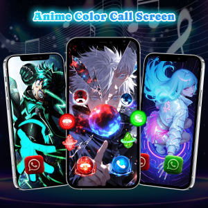 اسکرین شات 3 برنامه Color Call Screen Call Themes
