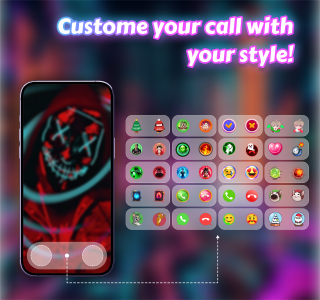 اسکرین شات 3 برنامه Color Phone: Call Screen Theme