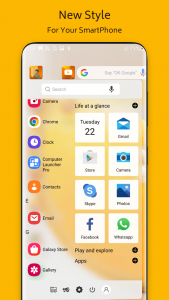اسکرین شات 3 برنامه Orange Theme for Launcher