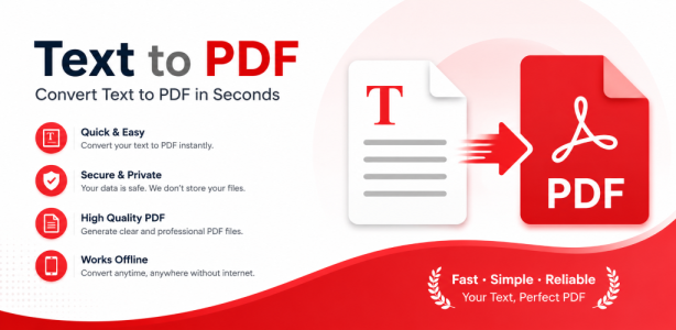 اسکرین شات 1 برنامه Text to pdf