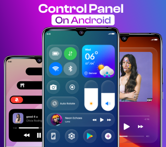 اسکرین شات 1 برنامه Control Panel Plus - Center