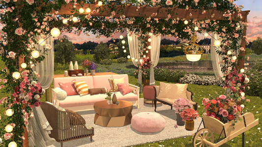 اسکرین شات 2 بازی My Home Design : Garden Life