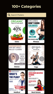 اسکرین شات 2 برنامه Poster Maker – Flyers & Posts