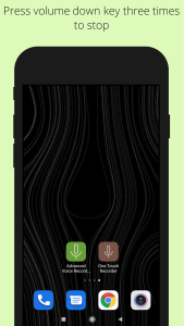 اسکرین شات 2 برنامه Background voice recorder