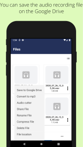 اسکرین شات 4 برنامه Background voice recorder