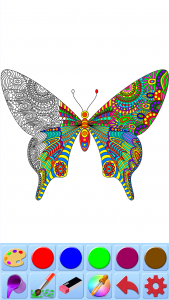 اسکرین شات 3 برنامه Coloring book for adults