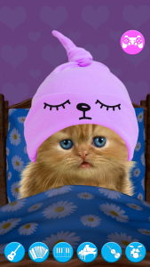 اسکرین شات 4 برنامه Talking baby cat. Talking game