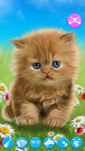 اسکرین شات 1 برنامه Talking baby cat. Talking game