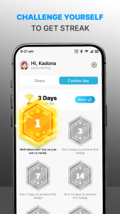 اسکرین شات 6 برنامه Pedometer: Run & Step Tracker