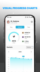 اسکرین شات 5 برنامه Pedometer: Run & Step Tracker