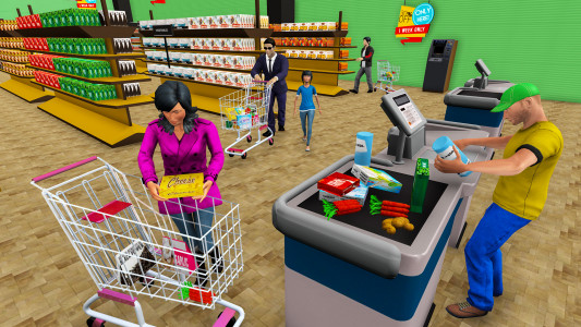 اسکرین شات 2 بازی Pretend Supermarket shopping