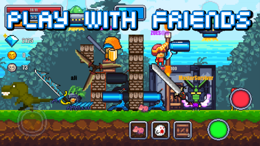 اسکرین شات 6 بازی Pixel Survival World - Online