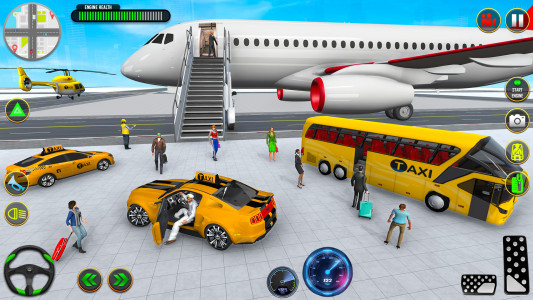 اسکرین شات 2 بازی Taxi Car Driving: Car Games 3d