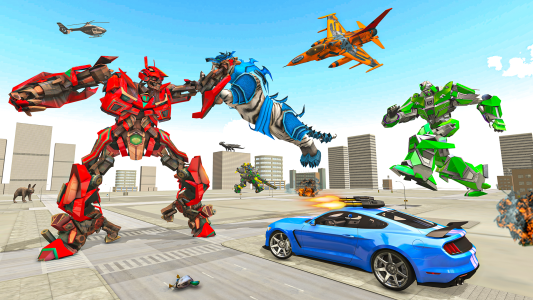اسکرین شات 8 بازی Police Tiger Robot Car Game 3d