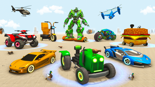 اسکرین شات 4 بازی Police Tiger Robot Car Game 3d