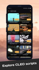 اسکرین شات 2 برنامه CLEO MOD Master: Mods & Cheats