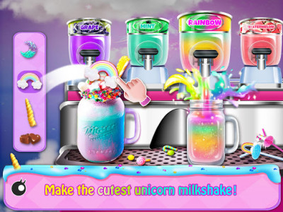 اسکرین شات 6 بازی Rainbow Unicorn Foods & Desserts: Cooking Games
