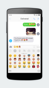 اسکرین شات 2 برنامه Emoji Keyboard 7 - Cute Sticke