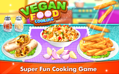 اسکرین شات 1 بازی Vegan Food Cooking Game