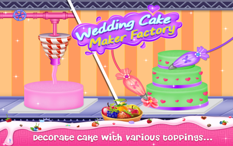 اسکرین شات 3 بازی Wedding Cake Maker Factory