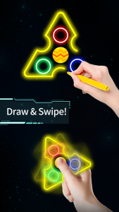 اسکرین شات 1 بازی Draw Finger Spinner
