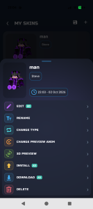 اسکرین شات 6 برنامه HD Skins Editor for Minecraft