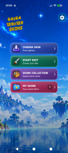 اسکرین شات 1 برنامه HD Skins Editor for Minecraft