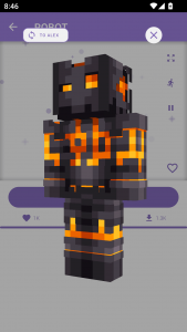 اسکرین شات 5 برنامه Skins for Minecraft 2