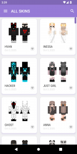 اسکرین شات 1 برنامه Skins for Minecraft 2