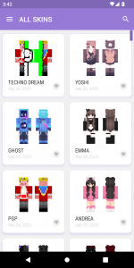 اسکرین شات 2 برنامه Skins for Minecraft 2