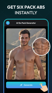 اسکرین شات 4 برنامه AI Six Packs Abs Photo Editor