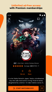 اسکرین شات 3 برنامه Crunchyroll: Anime Streaming